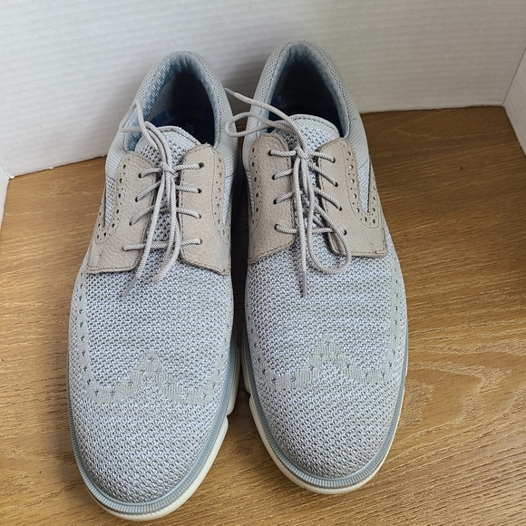 Johnston and Murphy Men's Classic Wingtip Oxford Dress Shoes,Size:11 Color: Grey - Picture 6 of 16